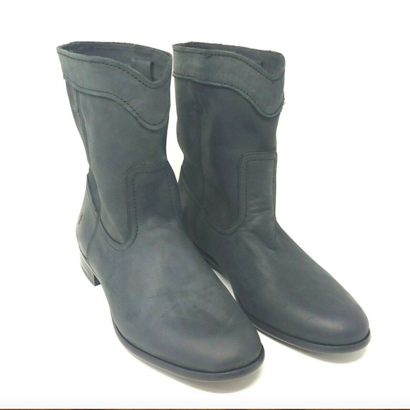 Frye Cara Roper Short Suede Nubuck Leather Boots - Picture 6 of 7